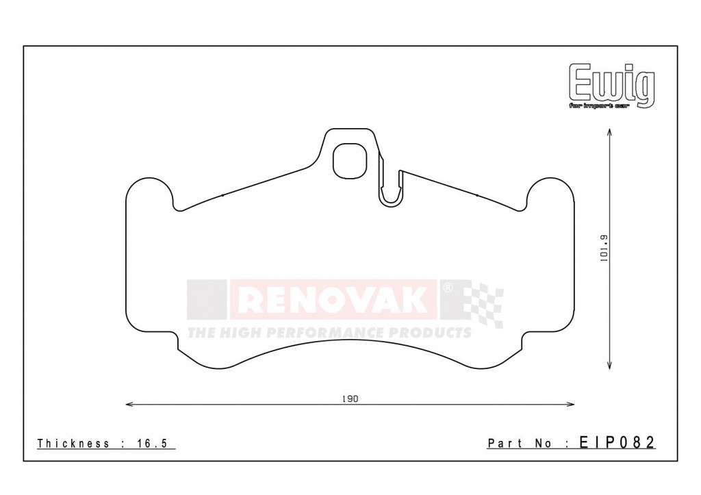 brzdové destičky / brake pads Endless EIP082N35S PORSCHE 996 GT3 přední
