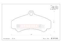 přední brzdové destičky / front brake pads Endless HP285N35S PORSCHE 911 (997) 3.8 GT3 320 kw 2009-2011