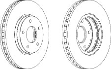 brzdové kotouče Ferodo Premier DDF1069