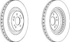 brzdové kotouče Ferodo Premier DDF1085