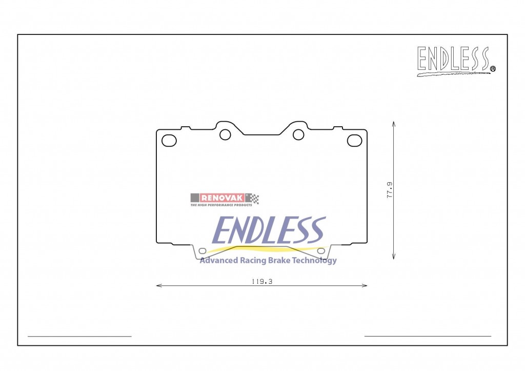brzdové destičky Endless EP358MX72