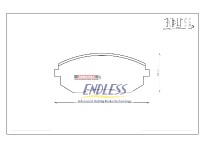 brzdové destičky / brake pads Endless EP386MX72 Subaru ImprezaGDA