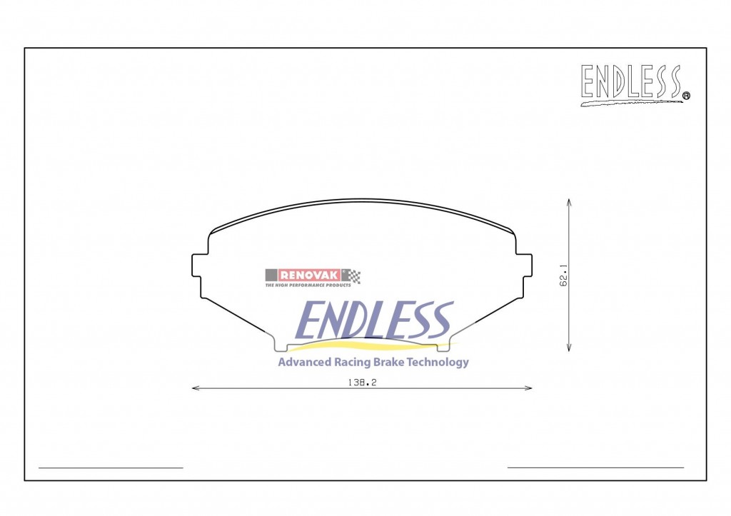 brzdové destičky / brake pads Endless EP416MX72 Mazda RX-8 SE3P