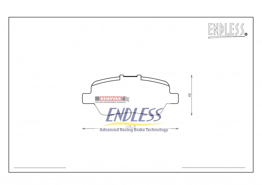 brzdové destičky / brake pads Endless EP420MX72 Honda Odyssey RB1/2