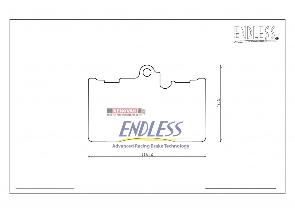 brzdové destičky / brake pads Endless EP439MX72 Lexus GS430 , GS350 UZS190/191/196