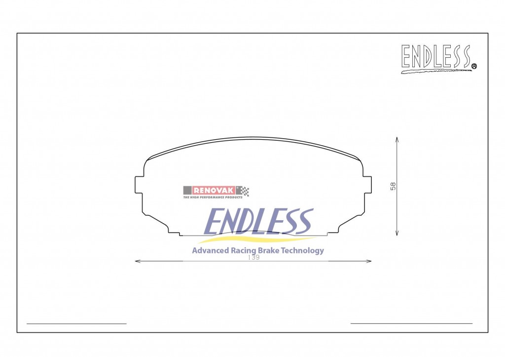 brzdové destičky / brake pads Endless EP453MX72 Mazda MVP LY3P , CX-7 ER3P