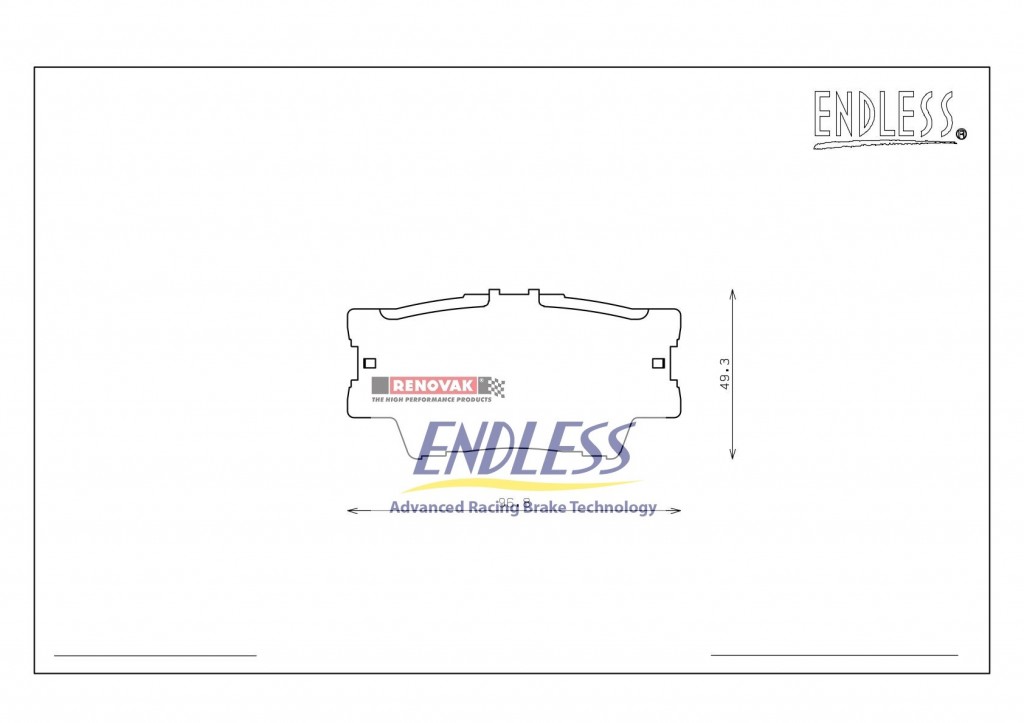 brzdové destičky / brake pads Endless EP460MX72 Toyota Vanguard GSA33W  RAV-4 ACA31W