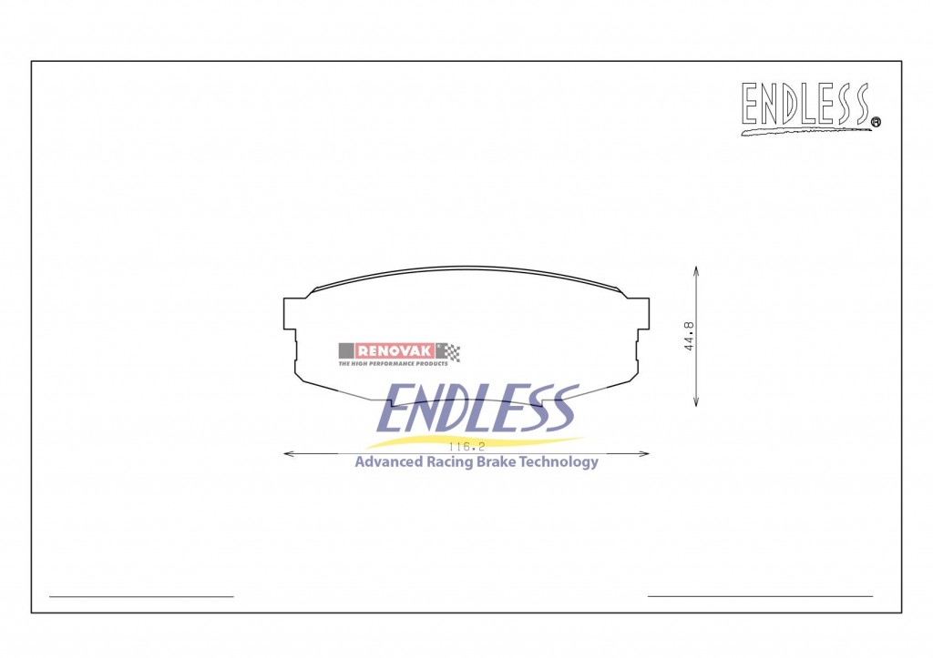 brzdové destičky / brake pads Endless EP465MX72 Toyota Land Cruiser UZJ200W