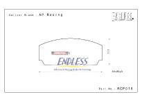 brzdové destičky / brake pads Endless RCP015N35S pro brzdové třmeny / for brake calipers AP Racing CP2279/3215/5200, 17mm, 4 pot