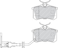 brzdové destičky Ferodo Premier FDB1645